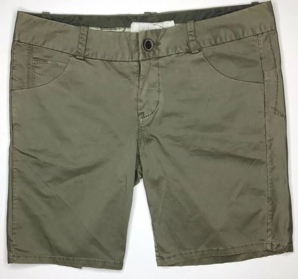 Union Mens Size 31 Dark Green Casual Cargo Shorts